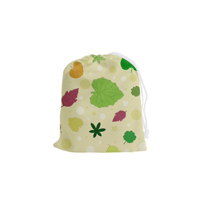 Leaves-140 Drawstring Pouch (Small)