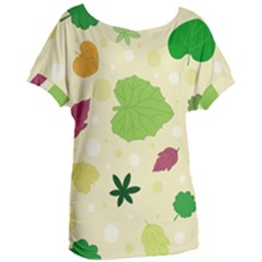 Leaves-140 Women s Oversized Tee by nateshop