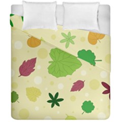 Leaves-140 Duvet Cover Double Side (california King Size) by nateshop