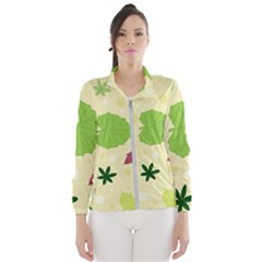 Leaves-140 Women s Windbreaker by nateshop