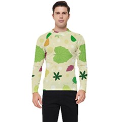 Leaves-140 Men s Long Sleeve Rash Guard by nateshop