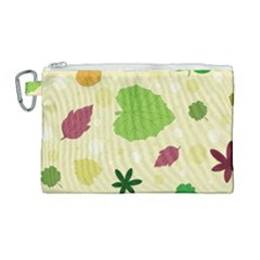 Leaves-140 Canvas Cosmetic Bag (large) by nateshop