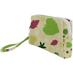 Leaves-140 Wristlet Pouch Bag (small) by nateshop