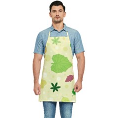 Leaves-140 Kitchen Apron by nateshop