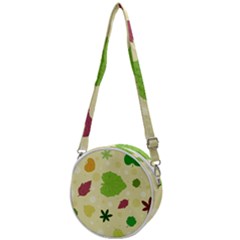 Leaves-140 Crossbody Circle Bag by nateshop