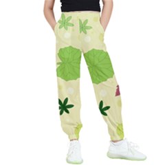 Leaves-140 Kids  Elastic Waist Pants by nateshop