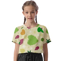 Leaves-140 Kids  Basic Tee by nateshop