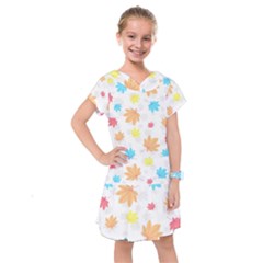 Leaves-141 Kids  Drop Waist Dress by nateshop