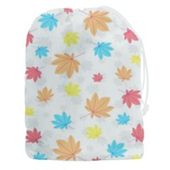 Leaves-141 Drawstring Pouch (3xl) by nateshop