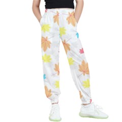 Leaves-141 Kids  Elastic Waist Pants by nateshop