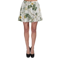 Leaves-142 Skater Skirt by nateshop