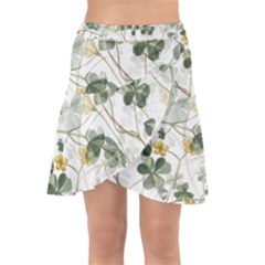 Leaves-142 Wrap Front Skirt by nateshop