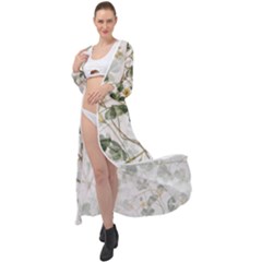 Leaves-142 Maxi Chiffon Beach Wrap by nateshop