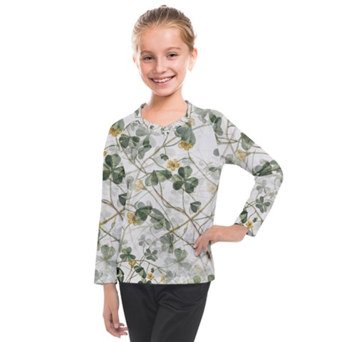 Leaves-142 Kids  Long Mesh Tee by nateshop