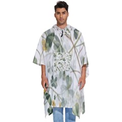 Leaves-142 Men s Hooded Rain Ponchos by nateshop