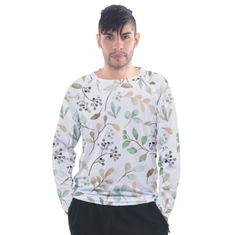 Leaves-147 Men s Long Sleeve Raglan Tee by nateshop