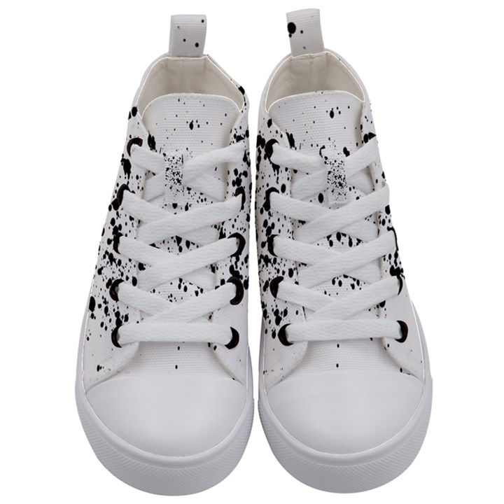 Paint-21 Kids  Mid-Top Canvas Sneakers