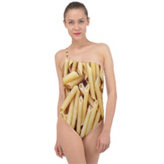 Pasta-79 Classic One Shoulder Swimsuit by nateshop