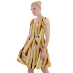 Pasta-79 Knee Length Skater Dress by nateshop