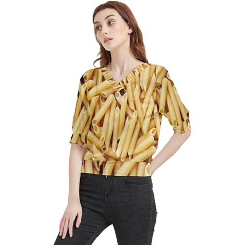 Pasta-79 Quarter Sleeve Blouse by nateshop