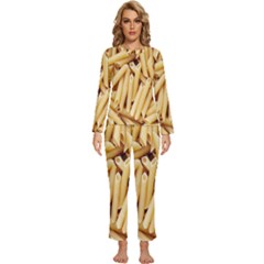 Pasta-79 Womens  Long Sleeve Lightweight Pajamas Set by nateshop