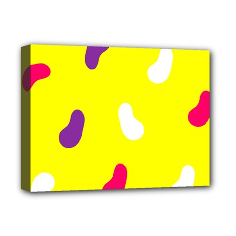 Pattern-yellow - 1 Deluxe Canvas 16  X 12  (stretched)  by nateshop