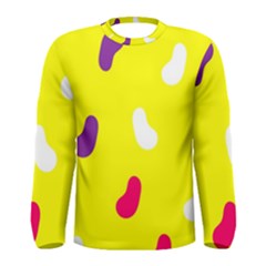 Pattern-yellow - 1 Men s Long Sleeve Tee by nateshop