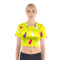 Pattern-yellow - 1 Cotton Crop Top by nateshop