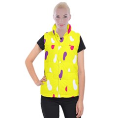 Pattern-yellow - 1 Women s Button Up Vest