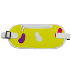 Pattern-yellow - 1 Rounded Waist Pouch by nateshop