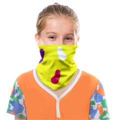 Pattern-yellow - 1 Face Covering Bandana (kids) by nateshop