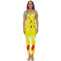 Pattern-yellow - 1 Women s Pinafore Overalls Jumpsuit