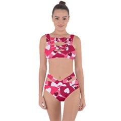 Pink-17 Bandaged Up Bikini Set 