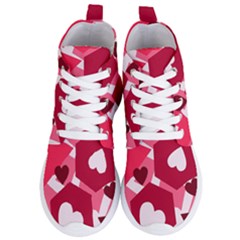 Pink-17 Women s Lightweight High Top Sneakers by nateshop