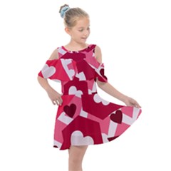 Pink-17 Kids  Shoulder Cutout Chiffon Dress by nateshop