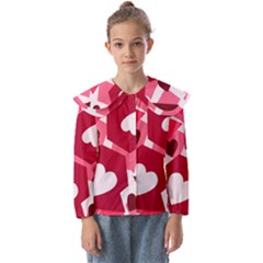 Pink-17 Kids  Peter Pan Collar Blouse by nateshop