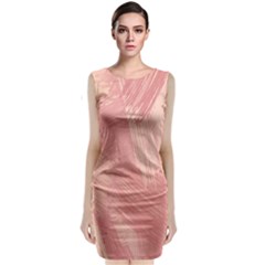 Pink-66 Classic Sleeveless Midi Dress