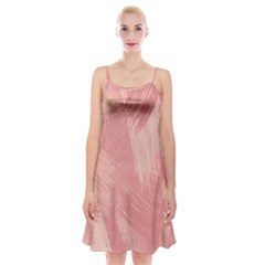 Pink-66 Spaghetti Strap Velvet Dress by nateshop