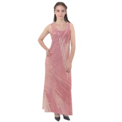 Pink-66 Sleeveless Velour Maxi Dress by nateshop