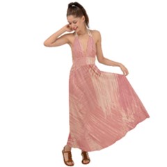 Pink-66 Backless Maxi Beach Dress by nateshop