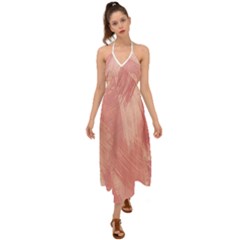 Pink-66 Halter Tie Back Dress  by nateshop