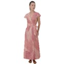 Pink-66 Flutter Sleeve Maxi Dress View1