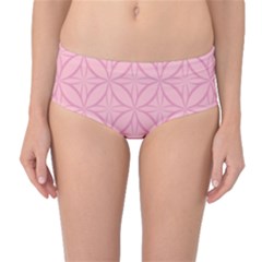 Pink-75 Mid-waist Bikini Bottoms by nateshop