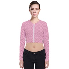 Pink-75 Long Sleeve Zip Up Bomber Jacket by nateshop