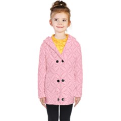 Pink-75 Kids  Double Breasted Button Coat by nateshop