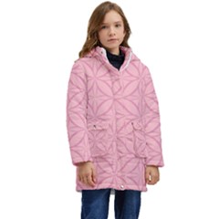 Pink-75 Kid s Hooded Longline Puffer Jacket by nateshop