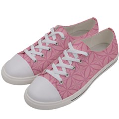 Pink-75 Men s Low Top Canvas Sneakers