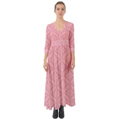 Pink-75 Button Up Boho Maxi Dress by nateshop