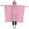 Pink-75 Women s Hooded Rain Ponchos View1