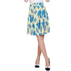 Rose-blue A-line Skirt by nateshop